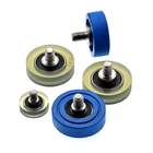 Silicon Rubber / Urethane Molded Bearings - Flat, with Threaded Shaft(UMBT20-45A UMBH15-45A UMBT15-45A UMBH20-45）