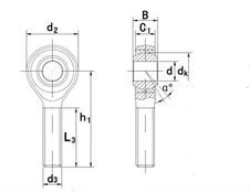 JM Series Male Thread Rod Ends/Heim Joint/ Rose Joint/ Bearings(JM2 JM3 JM4 JM5 JM6 JM7 JM8 JM10 JM12 JM14 JM14-1 JM16 JM16-1 JM16-2)