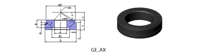 GE...AX/GX...S Series Thrust Spherical Plain Bearings (GX50S GX60S GX70S GX80S GX100S GX120S)