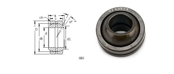 GEG Series Radial Spherical Plain Bearings (GEG100ES-2RS GEG110ES-2RS GEG120ES-2RS GEG140ES-2RS GEG160ES-2RS)