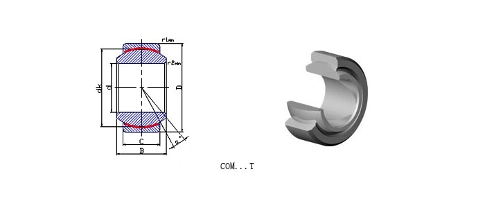 COM...T Series Self-Lubricating Radial Spherical Plain Bearings (COM3T COM4T COM5T COM6T COM7T COM8T COM9T COM10T COM12T COM14T COM16T)