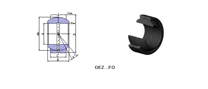 Inch Size GEZ...FO Series Radial Spherical Plain Bearings (GEZ31FO GEZ38FO GEZ44FO GEZ50FO GEZ 57FO GEZ63FO GEZ69FO GEZ76FO GEZ82FO GEZ88FO GEZ95FO GEZ101FO)