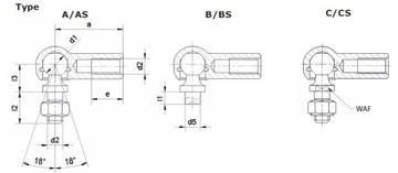 Angle Joints DIN71802 For Pneumatic Cylinder