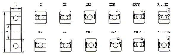 62300 2RS 62302zz 62301 62302 Deep Groove Ball Bearing, 62303 62304 Ball Bearings