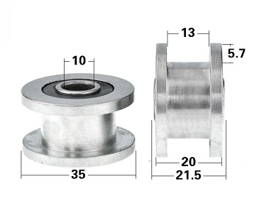 H grooved Wheel, Metal Non-Standard grooved Pulley/Roller