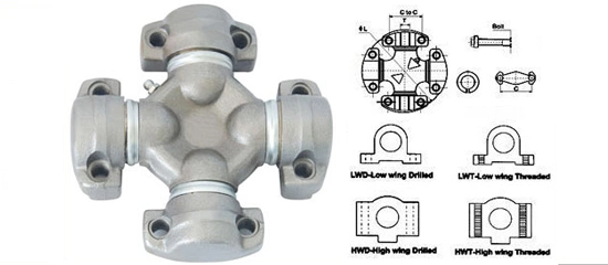Universal Joints With 4 Wing Bearings(568 569 493 570 927 581 584 928 582 783 785 950 963 793 911 792 GUIS-67)