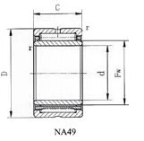 IKO NTN NSK NA49 Series Precision Heavy Duty Needle Roller Bearings(NA495 NA496 NA497 NA498 NA499 NA4900 NA4901 NA4902 NA4903 NA4904 NA49/22 NA4905 NA49/28)