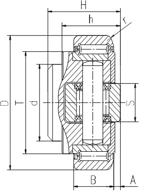 4.007 Series  Combined Roller Bearings(4.0072 4.0073 4.0074 4.0076 4.0078/L 4.0079 4.0080)