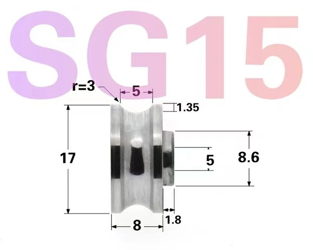 SG15 Track Roller Bearings With Bolt